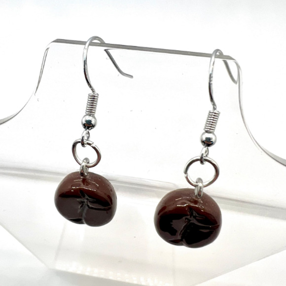 Coffee Bean Earrings - Coffee Earrings - Barista Earrings - Coffee Addict - Picture 4 of 8